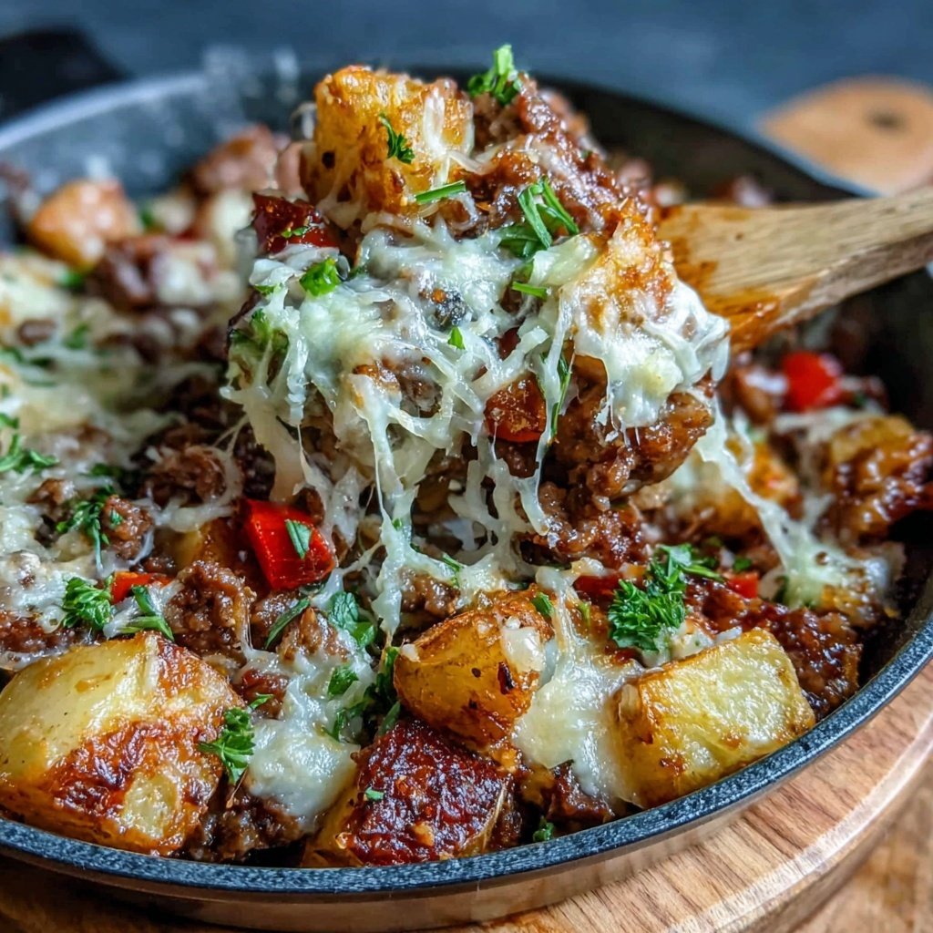 Hamburger Meat And Potato Skillet
