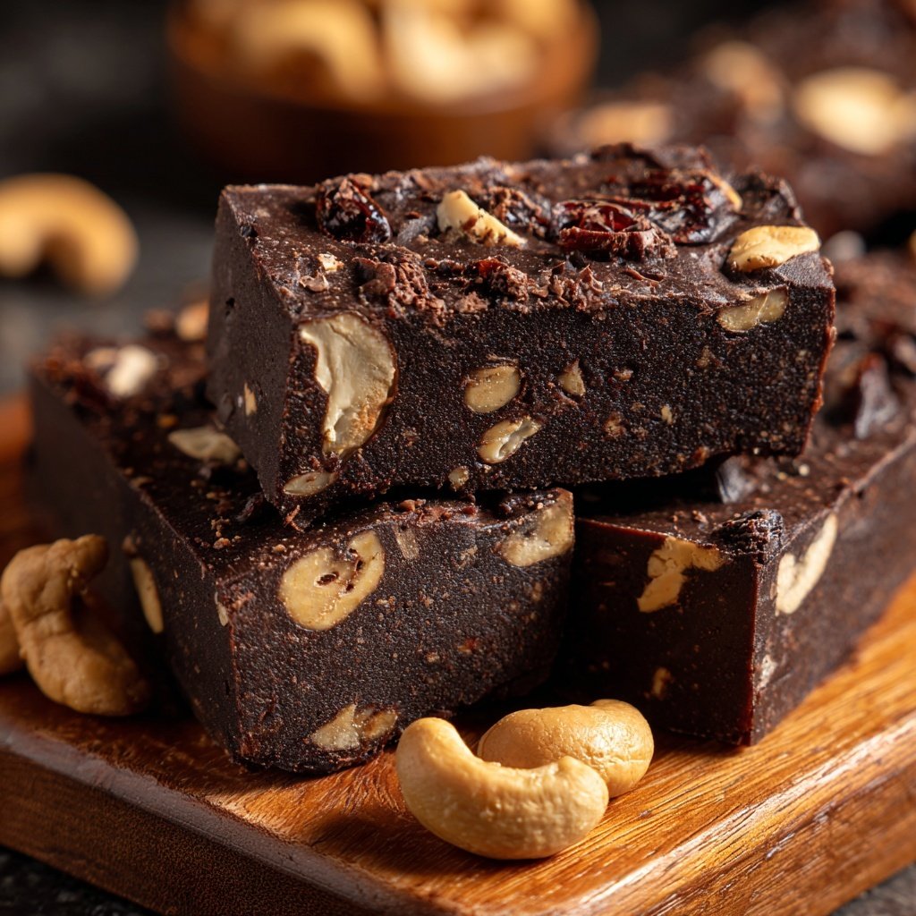 Chocolate Date Cashew Bars