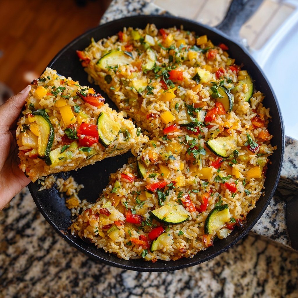 Baked Veggie Rice Skillet