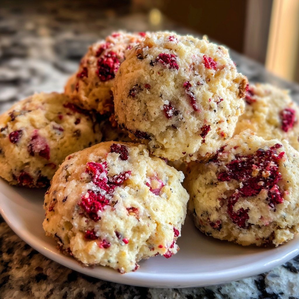Valentines Treats Raspberry Almond Cookies