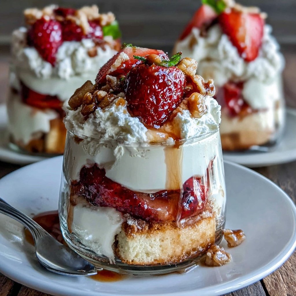 Strawberry Shortcake Parfait Cups