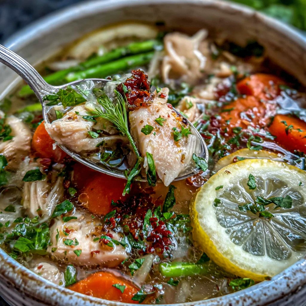 Spring Chicken Soup With Lemon