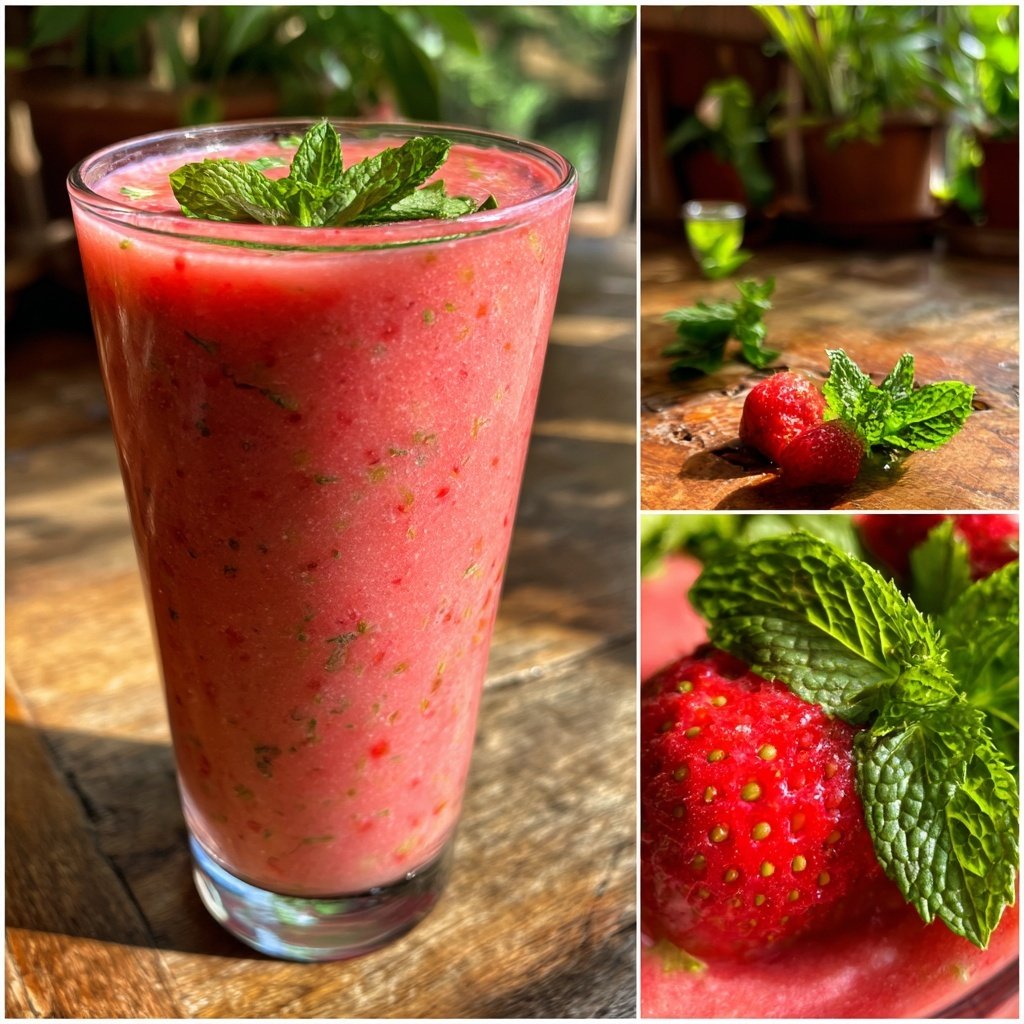Strawberry Mint Smoothie