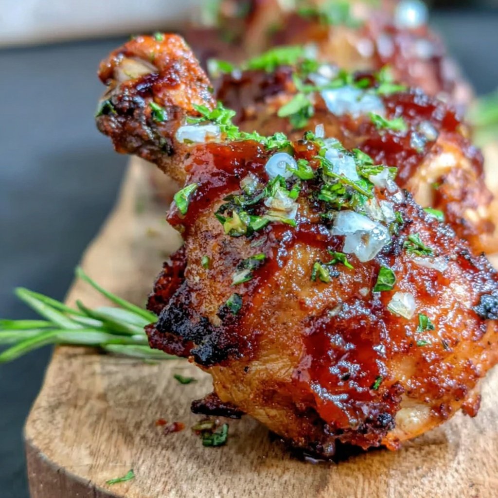 Drumstick Chicken With Spicy BBQ Glaze