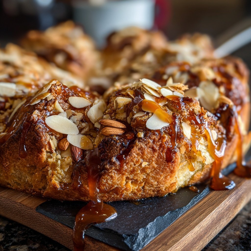 Almond Butter Croissant Breakfast Bake
