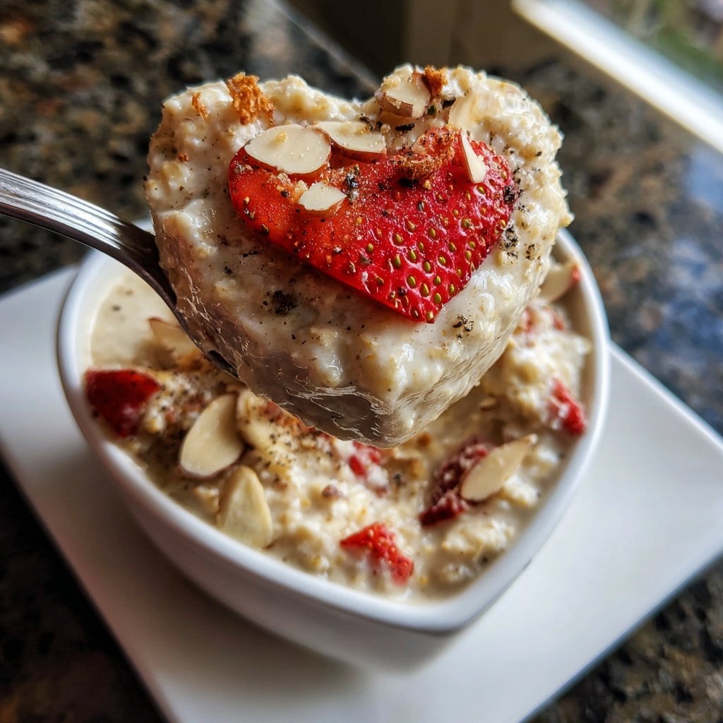 Valentine Breakfast Almond Berry Oatmeal