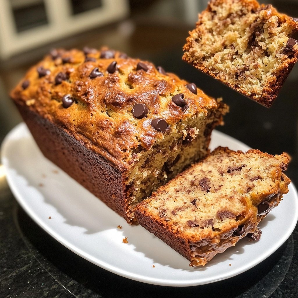 Banana Bread with Mini Chocolate Chips Recipe