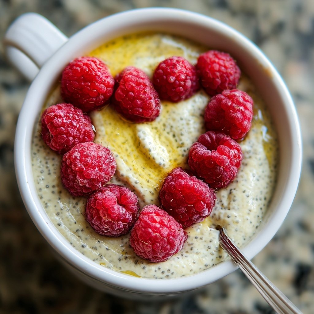 Valentine Breakfast Vanilla Chia Pudding