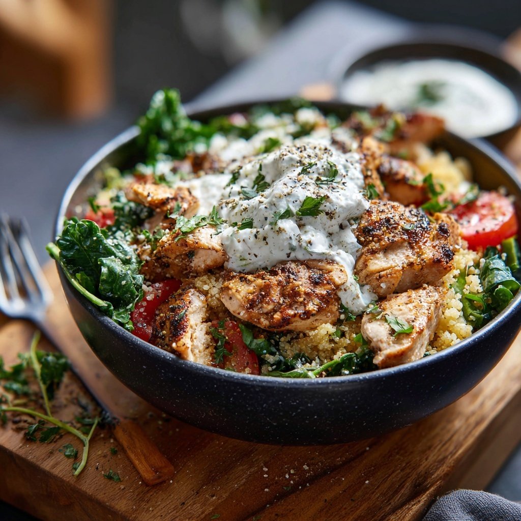 Easy Chicken Shawarma Bowl