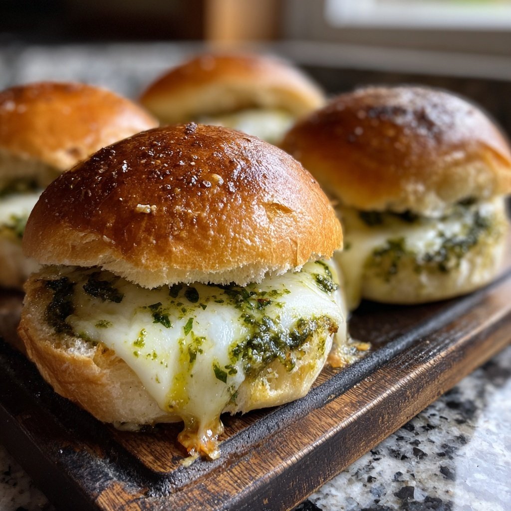 Pesto Mozzarella Sliders