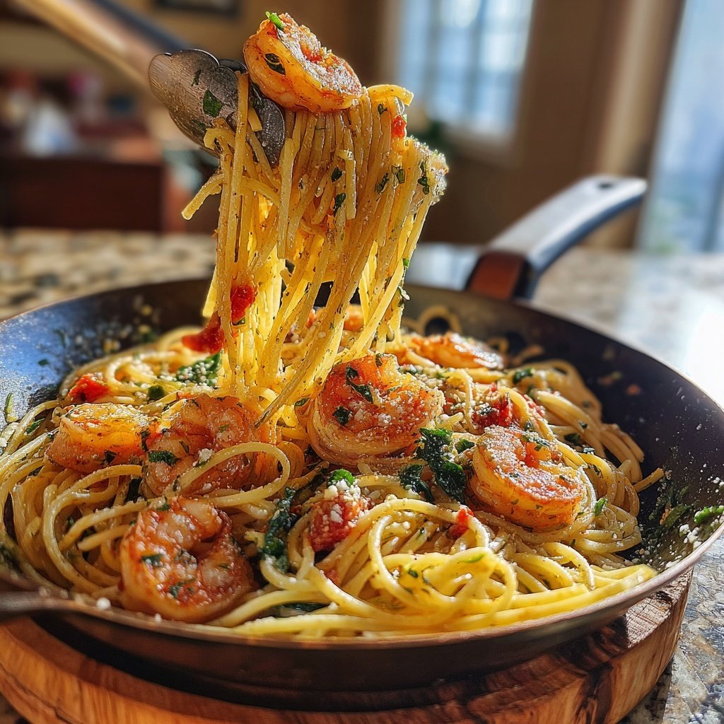 Garlic Butter Shrimp Pasta