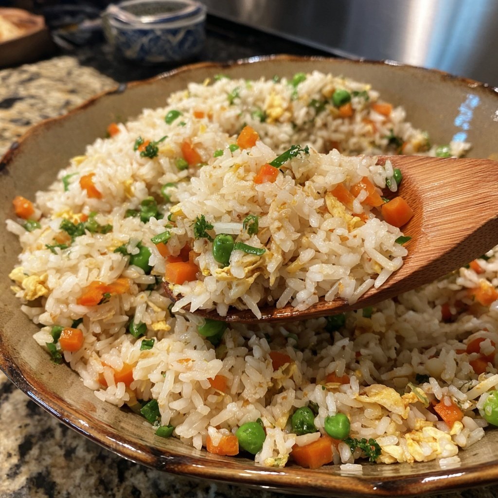 Simple Veggie Fried Rice Lunch