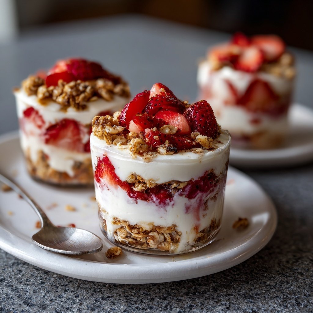 Strawberry Yogurt Breakfast Cups