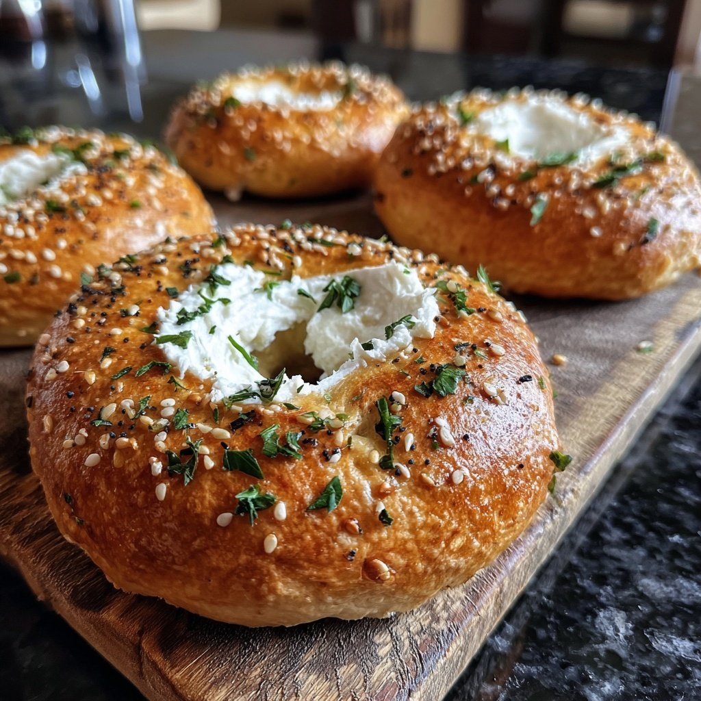 Soft Greek Yogurt Bagels
