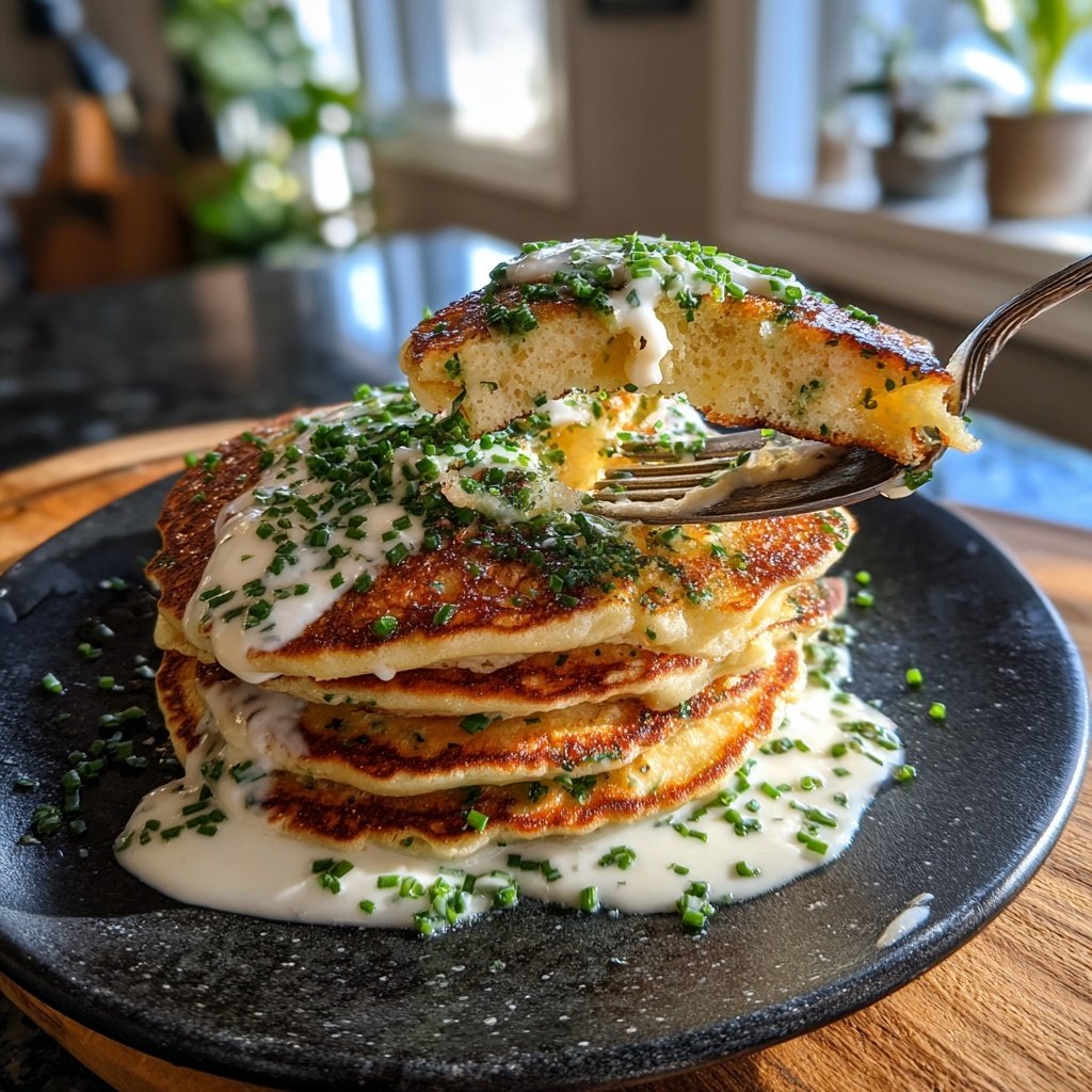 Savory Cottage Cheese Pancakes