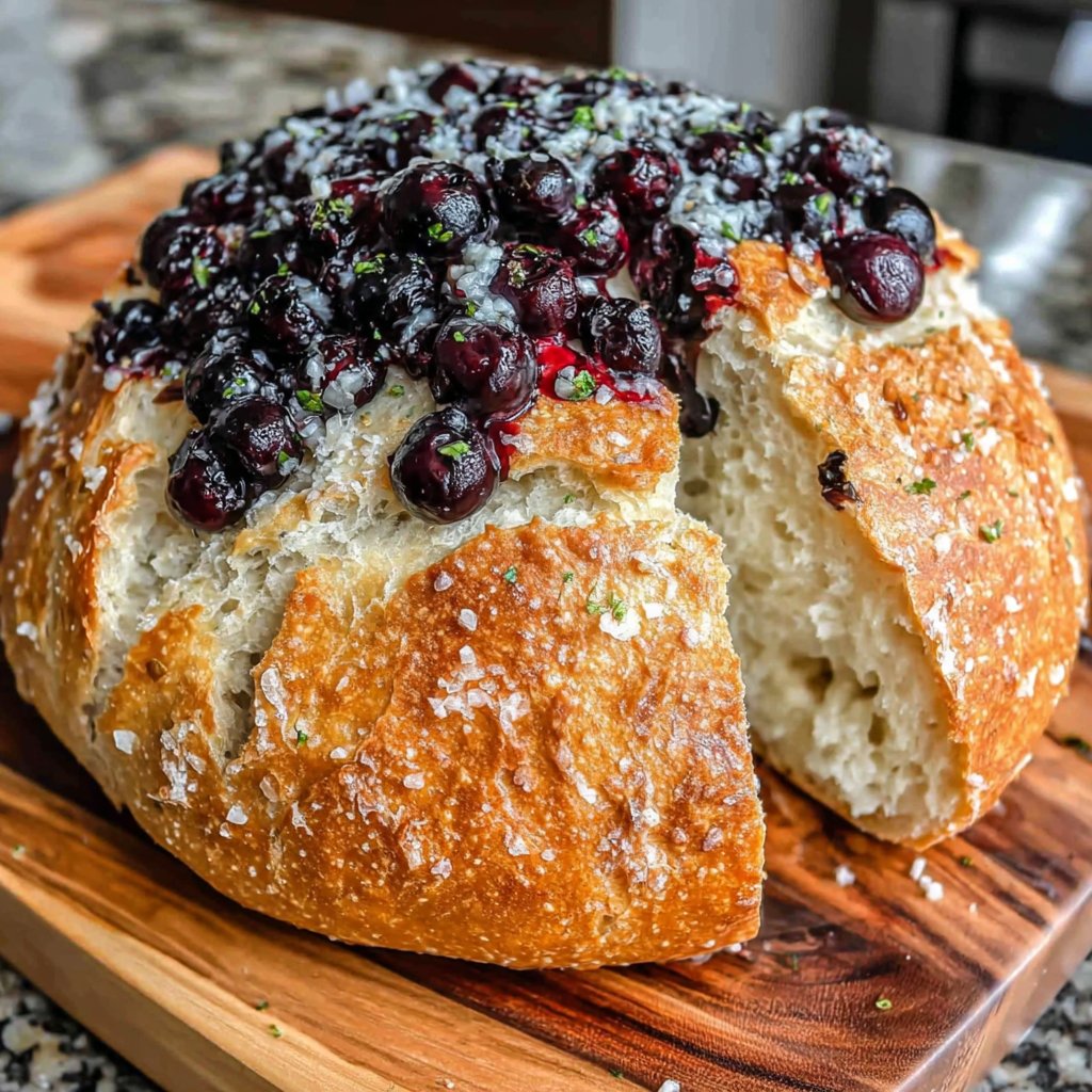 Lemon Blueberry Rustic Bread