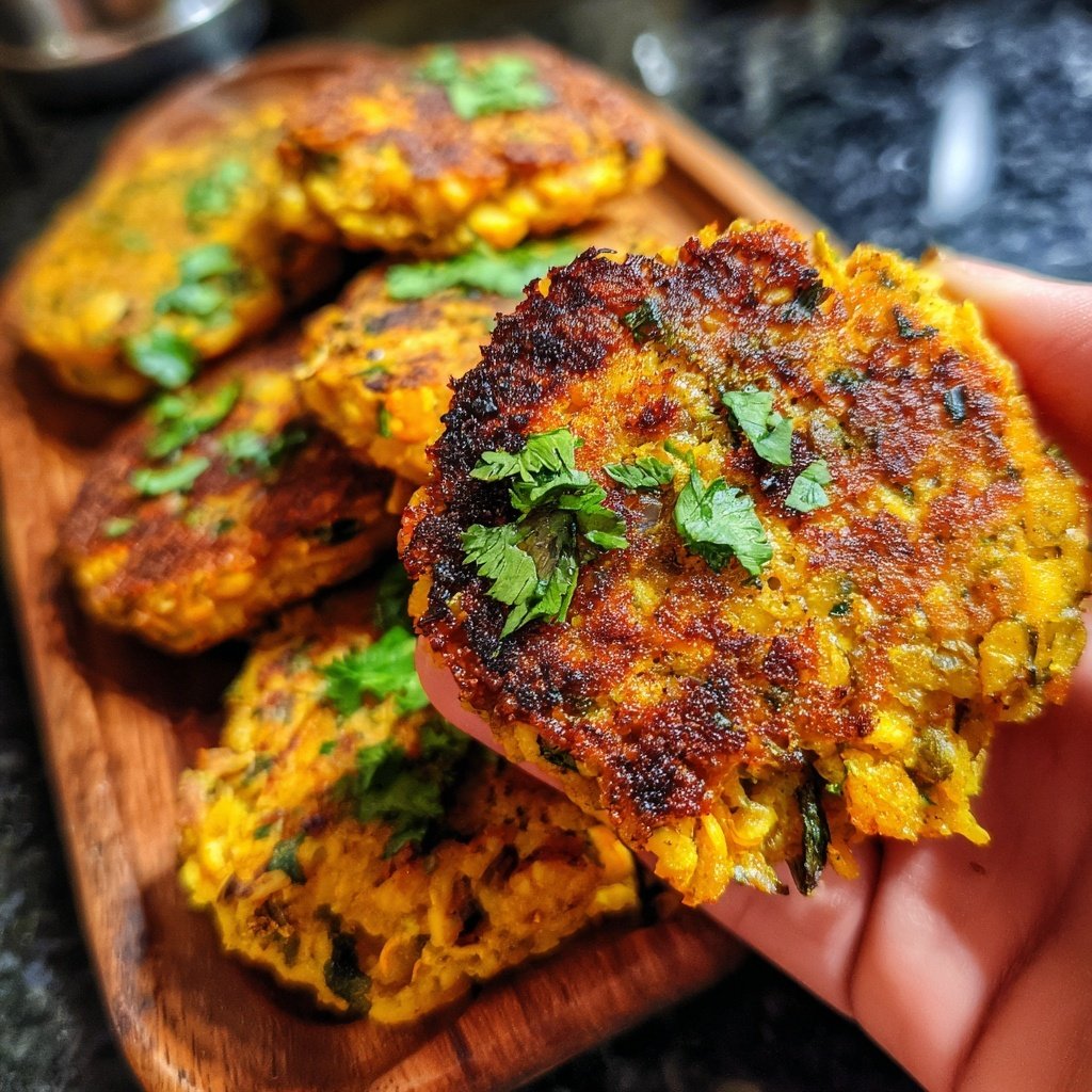 Baked Sweet Potato and Lentil Patties
