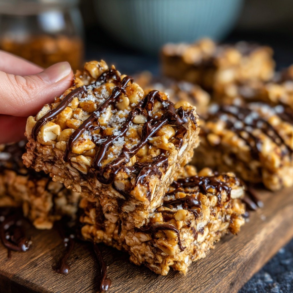 Chocolate Hazelnut Energy Snack Squares