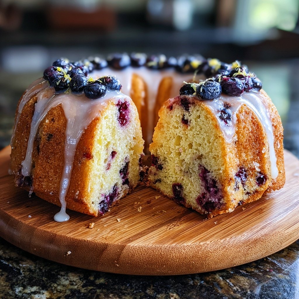 Lemon Blueberry Bundt Cake